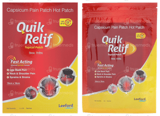 Quik Relif 6.5 Cm X 4.2 Cm Topical Patch 3